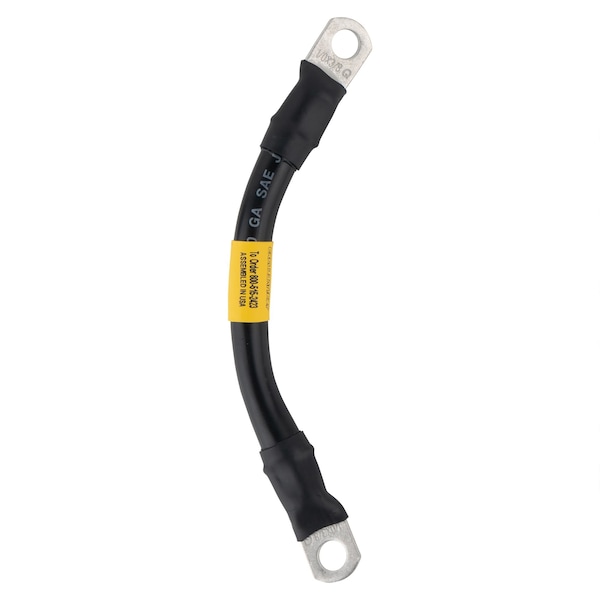 AWG No 1/0 Black Battery Interconnect Cable 6 with 3/8 Lugs
